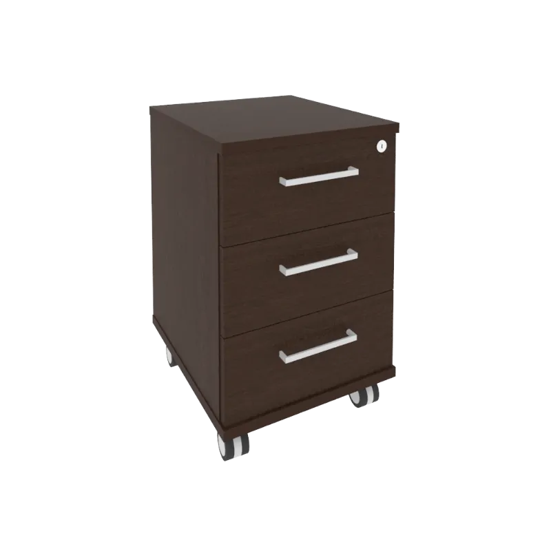 Тумба мобильная с центральным замком First KTM-1 (венге Цаво)